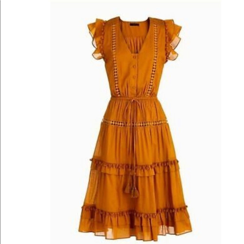 JCrew Point SurPom-pom Dress